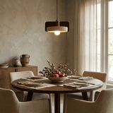 Niven Oak Travertine Pendant Light, detail view 3