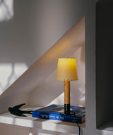 Celine Noir Wood Table Lamp, detail view 28