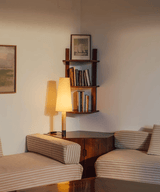 Celine Noir Wood Table Lamp, detail view 7