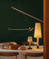 Celine Noir Wood Table Lamp, detail view 20