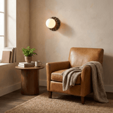 Dalia Halo Stone Wall Light, detail view 3