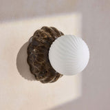 Dalia Halo Stone Wall Light, detail view 19