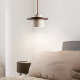 Evara Veil Travertine Pendant Light, detail view 14