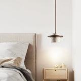 Evara Veil Travertine Pendant Light, detail view 7