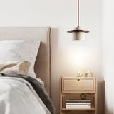 Evara Veil Travertine Pendant Light, detail view 4