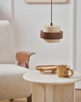 Faron Silva Travertine Pendant Light, detail view 19