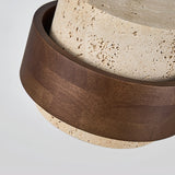 Faron Silva Travertine Pendant Light, detail view 11