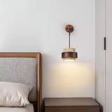 Flora Grove Travertine Wall Light, detail view 6