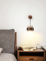 Flora Grove Travertine Wall Light, detail view 7