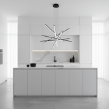 Kaia Rain Aluminum Chandelier, detail view 3