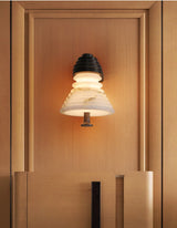 Haven Glow Alabaster Wall Light, detail view 2