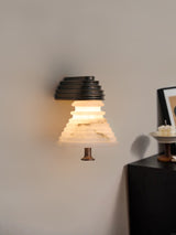 Haven Glow Alabaster Wall Light, detail view 3