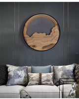 Orla Echo Wood Wall Light, detail view 4