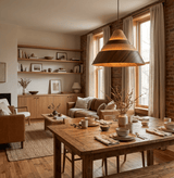 Pella Prism Wood Pendant Light, detail view 15