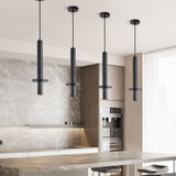 Riven Frost Travertine Pendant Light, detail view 2