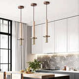 Riven Frost Travertine Pendant Light, detail view 3