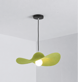 Thea Cedar Fabric Pendant Light, detail view 9