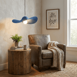 Thea Cedar Fabric Pendant Light, detail view 3