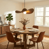 Thea Cedar Fabric Pendant Light, detail view 4