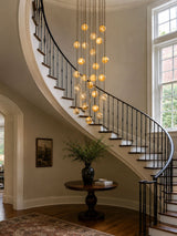 Cora Shore Alabaster Chandelier, detail view 4