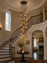 Cora Shore Alabaster Chandelier, detail view 3