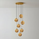 Cora Shore Alabaster Chandelier, detail view 60