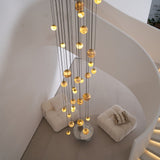 Cora Shore Alabaster Chandelier, detail view 14