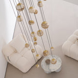 Cora Shore Alabaster Chandelier, detail view 16