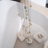Cora Shore Alabaster Chandelier, detail view 17