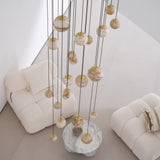 Cora Shore Alabaster Chandelier, detail view 18