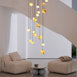 Cora Shore Alabaster Chandelier, detail view 7