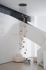 Cora Shore Alabaster Chandelier, detail view 37