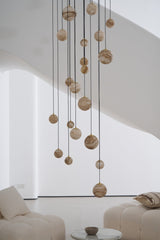Cora Shore Alabaster Chandelier, detail view 38