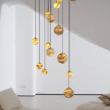 Cora Shore Alabaster Chandelier, detail view 40