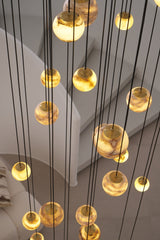 Cora Shore Alabaster Chandelier, detail view 48