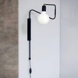 Alina Cove Brass Wall Light, detail view 4