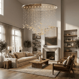 Clara Willow Crystal Chandelier, detail view 4