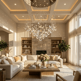 Clara Willow Crystal Chandelier, detail view 6