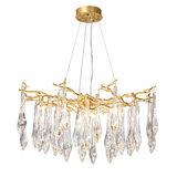 Elian Iris Crystal Chandelier, detail view 8