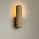 Flora Halo Travertine Wall Light, detail view 10