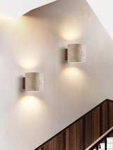 Nora Vale Travertine Wall Light, detail view 3