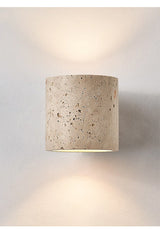 Nora Vale Travertine Wall Light, detail view 7