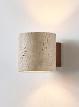 Nora Vale Travertine Wall Light, detail view 8