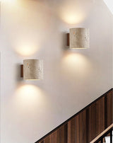 Nora Vale Travertine Wall Light, detail view 10