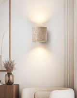 Nora Vale Travertine Wall Light, detail view 12