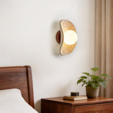 Maren Glow Travertine Wall Light, detail view 3