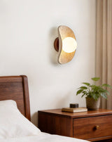 Maren Glow Travertine Wall Light, detail view 5