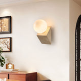Mira Moss Travertine Wall Light, detail view 2
