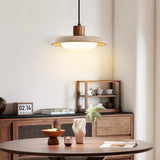 Riven Hearth Travertine Pendant Light, detail view 2