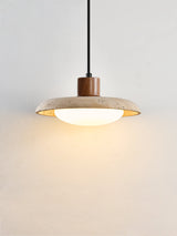 Riven Hearth Travertine Pendant Light, detail view 15